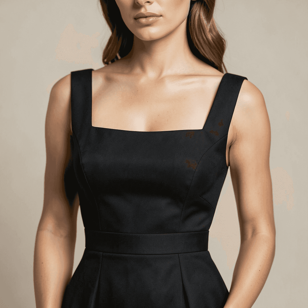 Vestido Columna Negro Evento